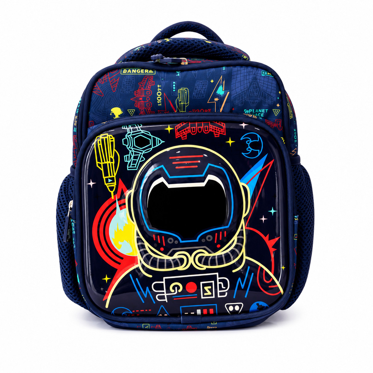 Kids Astronaut School Backpack Navy Blue