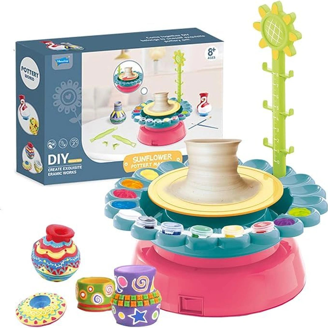 DIY Sunflower Pottery Wheel Art & Craft Set