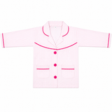 Kids Night Suit Stripes Print Pink