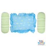 Baby Head Pillow Set PK Of 3 Monkey & Cloud 2 Side Print | Little Darling