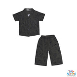Boys Printed Shirt & Trouser Set