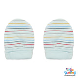 Baby Mittens Pair Pk Of 2 Truck & Car Stripes | Little Darling