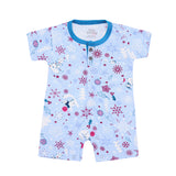 Baby Polo Romper Flower & Heart Print | Little Darling