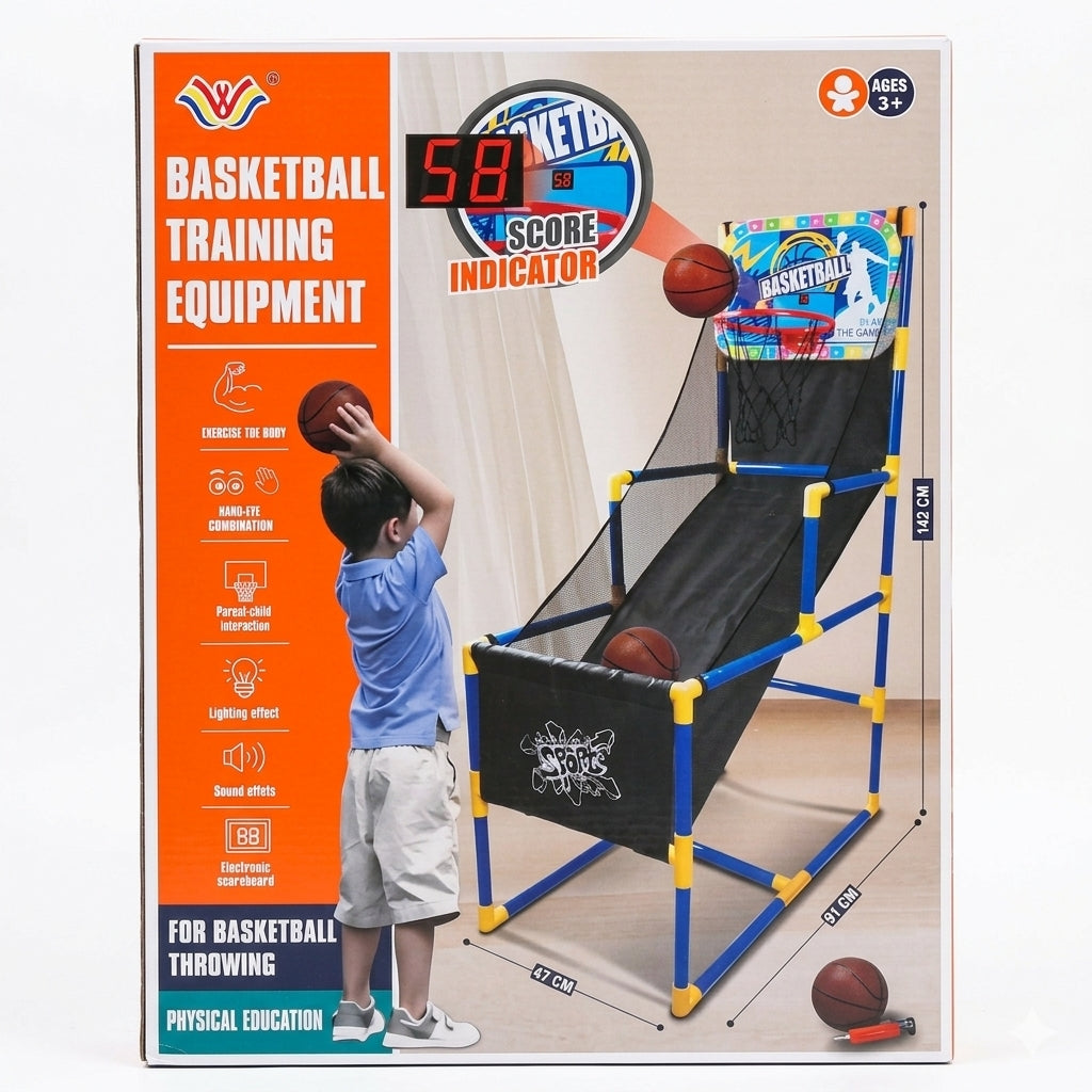 Kids Basketball Training Game with Electronic Scoreboard