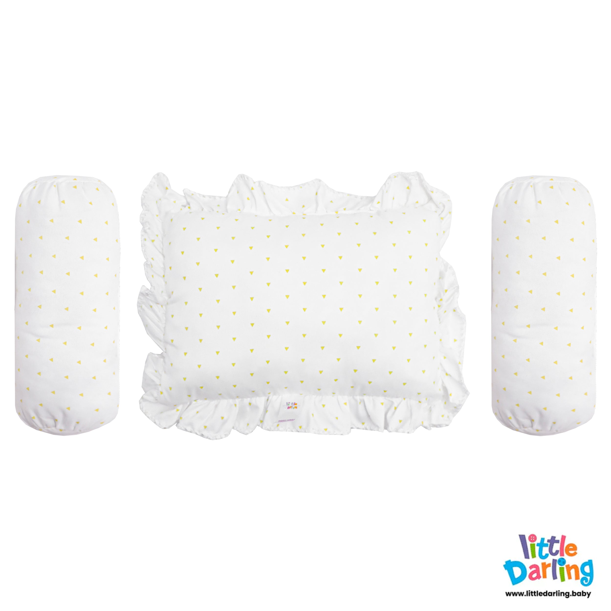 Baby Head Pillow Set Pack of 3 Triangle by Little Darling