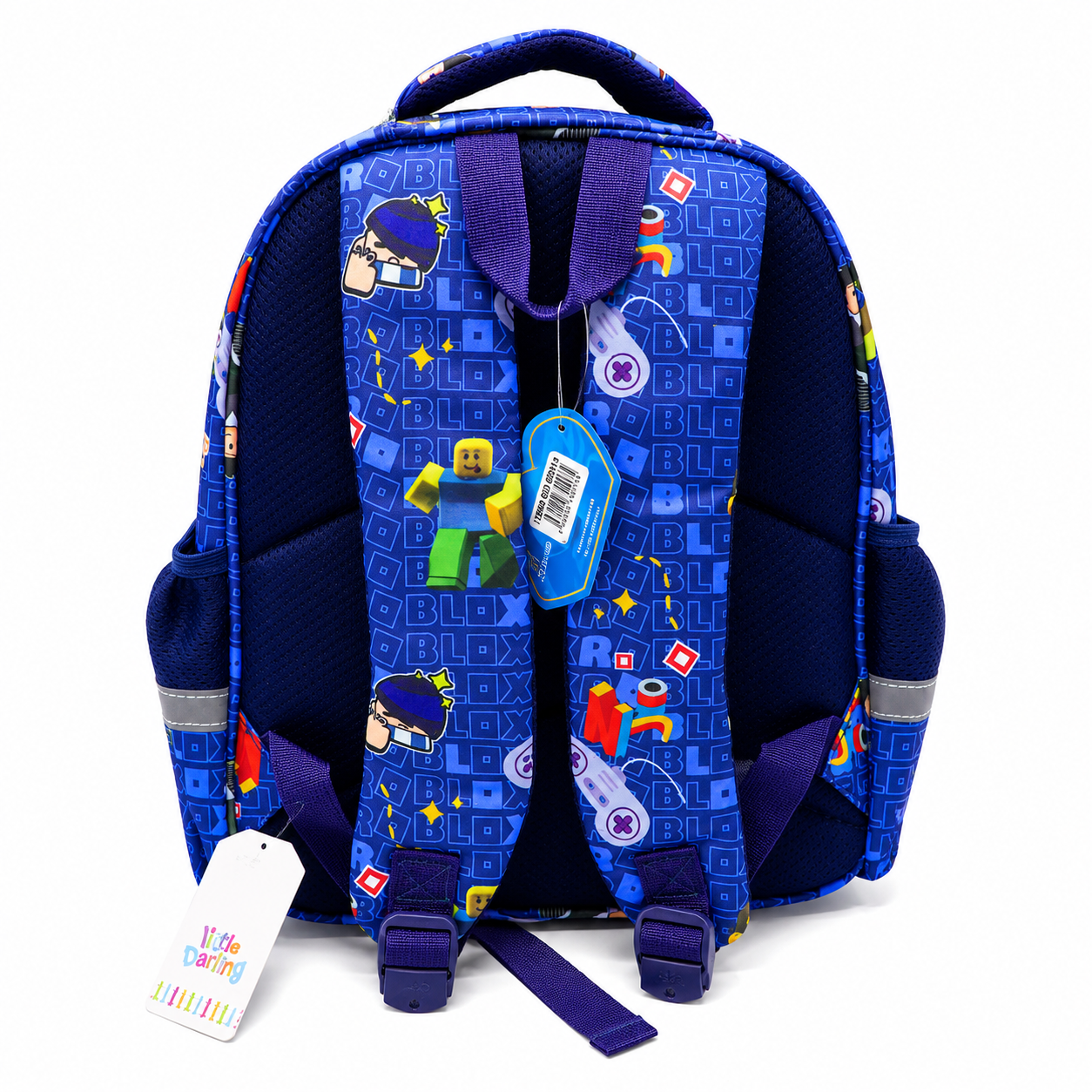 Kids Roblox School Backpack Blue