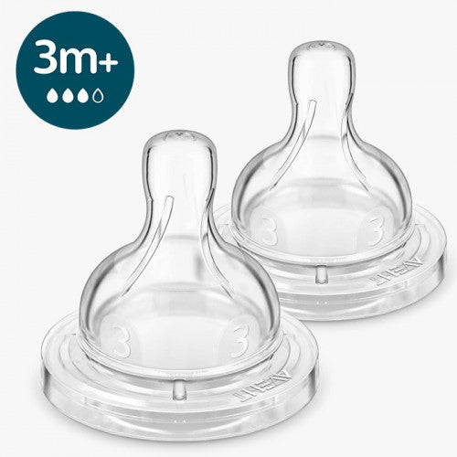 Anti Colic Avent Philips 3m+ Nipple PK 2
