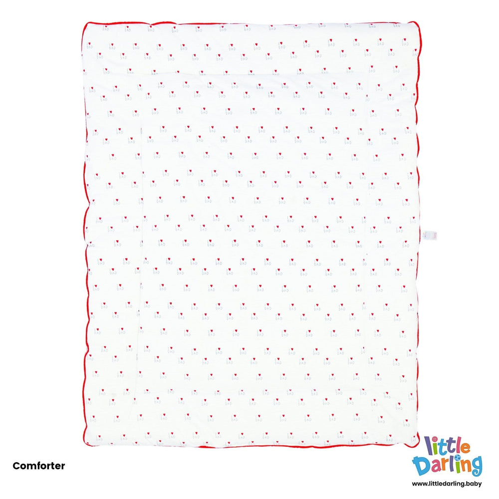 Baby Bedding Set 7 Pcs I Love Dad | Little Darling - Zubaidas Mothershop