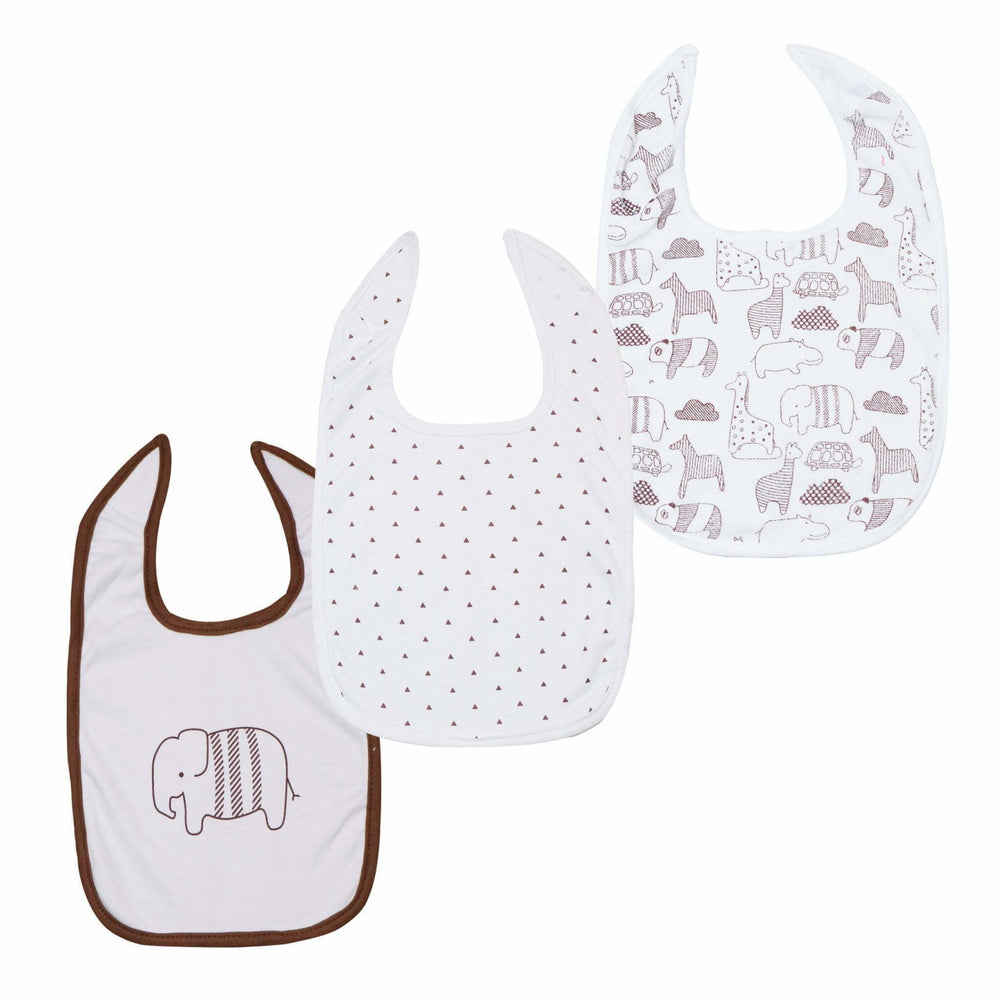 Baby Bibs Animal Print Pack of 3 - Zubaidas Mothershop