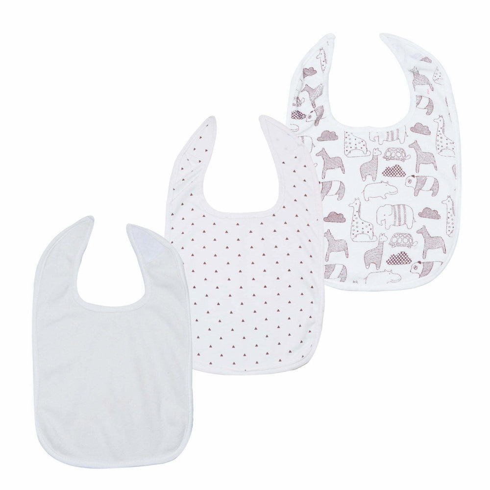 Baby Bibs Animal Print Pk of 3 - Zubaidas Mothershop