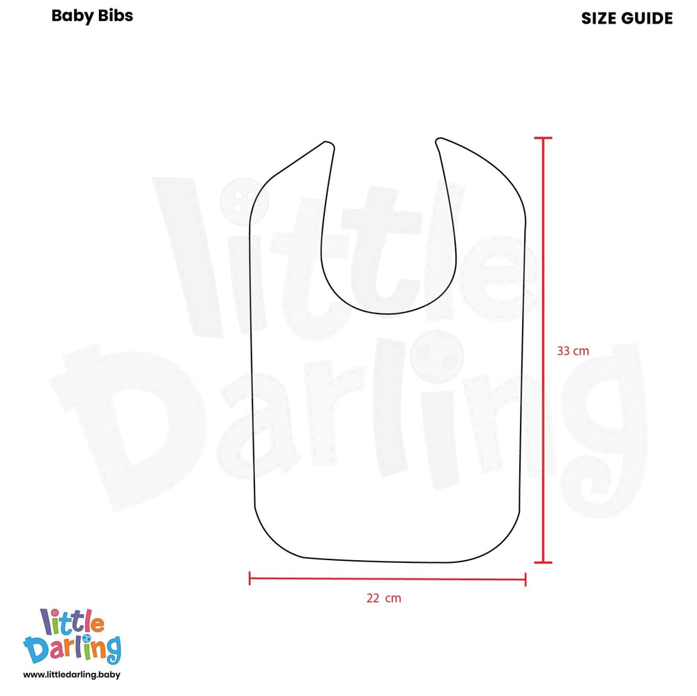 Baby Bibs Pk Of 3 I Love Dad | Little Darling - Zubaidas Mothershop