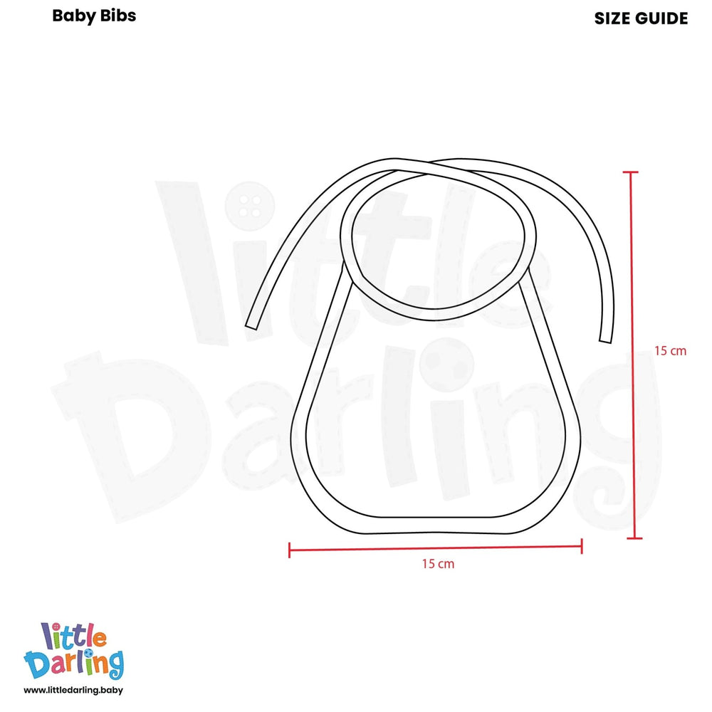 Baby Bibs Pk of 5 I Love Dad | Little Darling - Zubaidas Mothershop