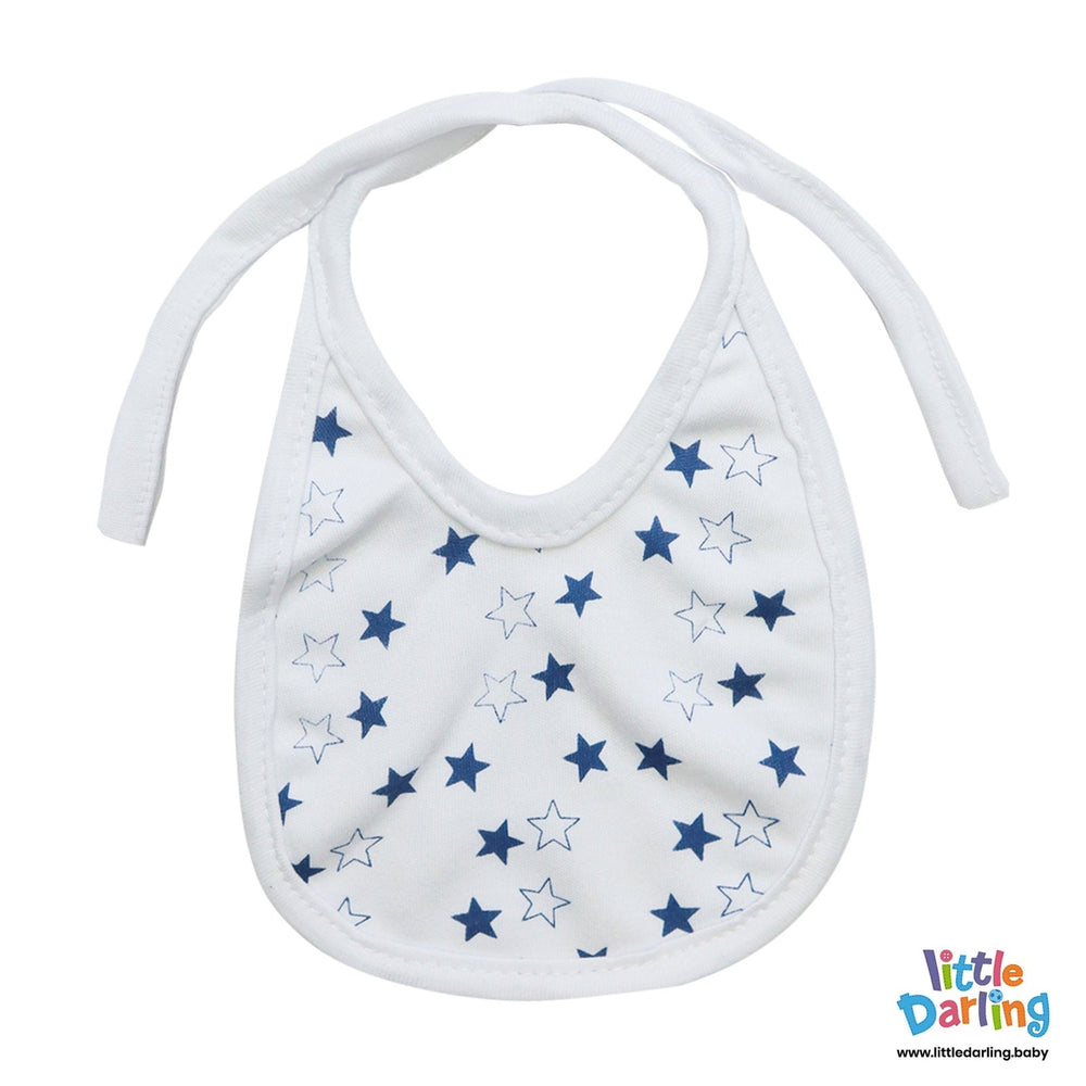Baby Bibs Pk of 5 Stars Print | Little Darling - Zubaidas Mothershop