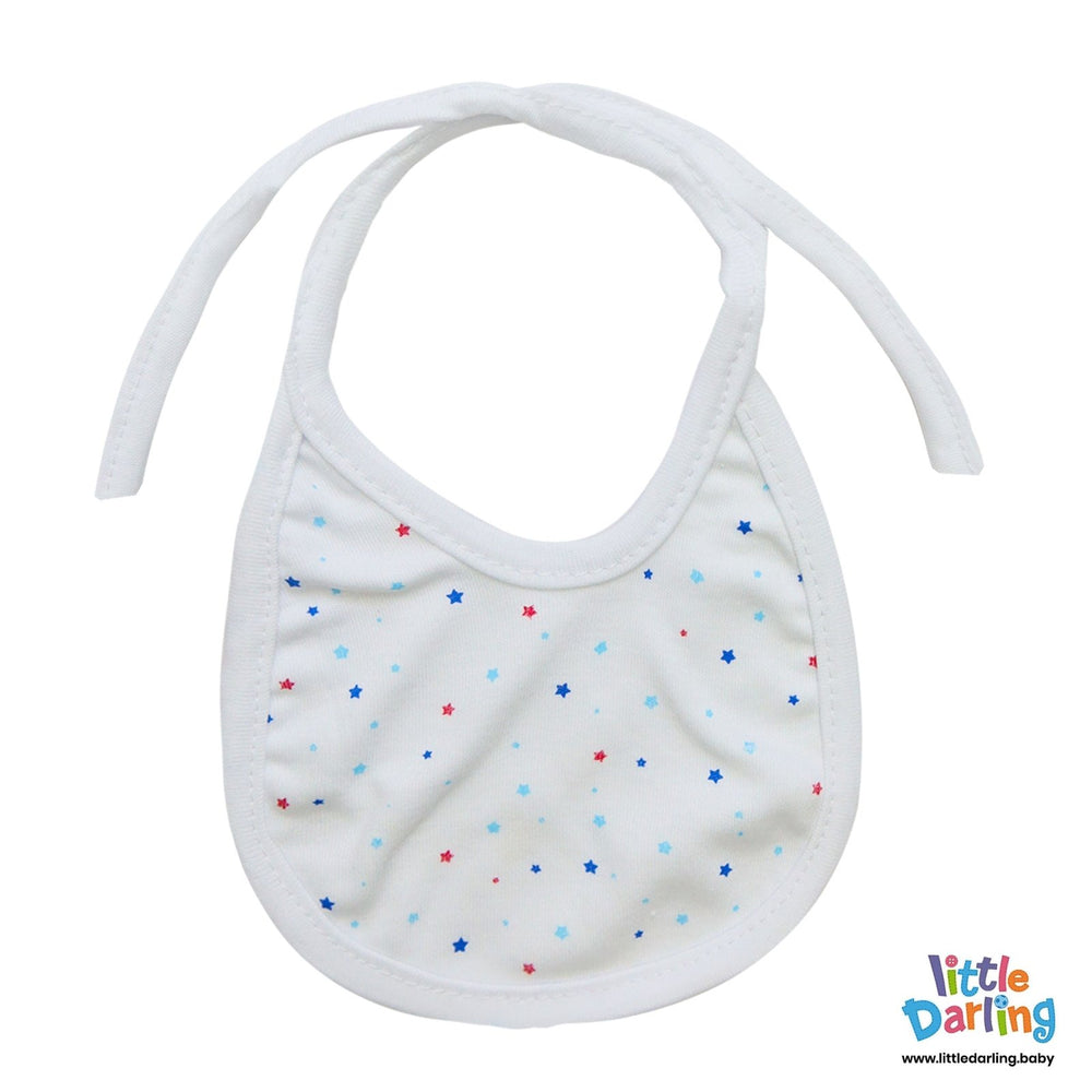 Baby Bibs Pk of 5 Stars Print | Little Darling - Zubaidas Mothershop