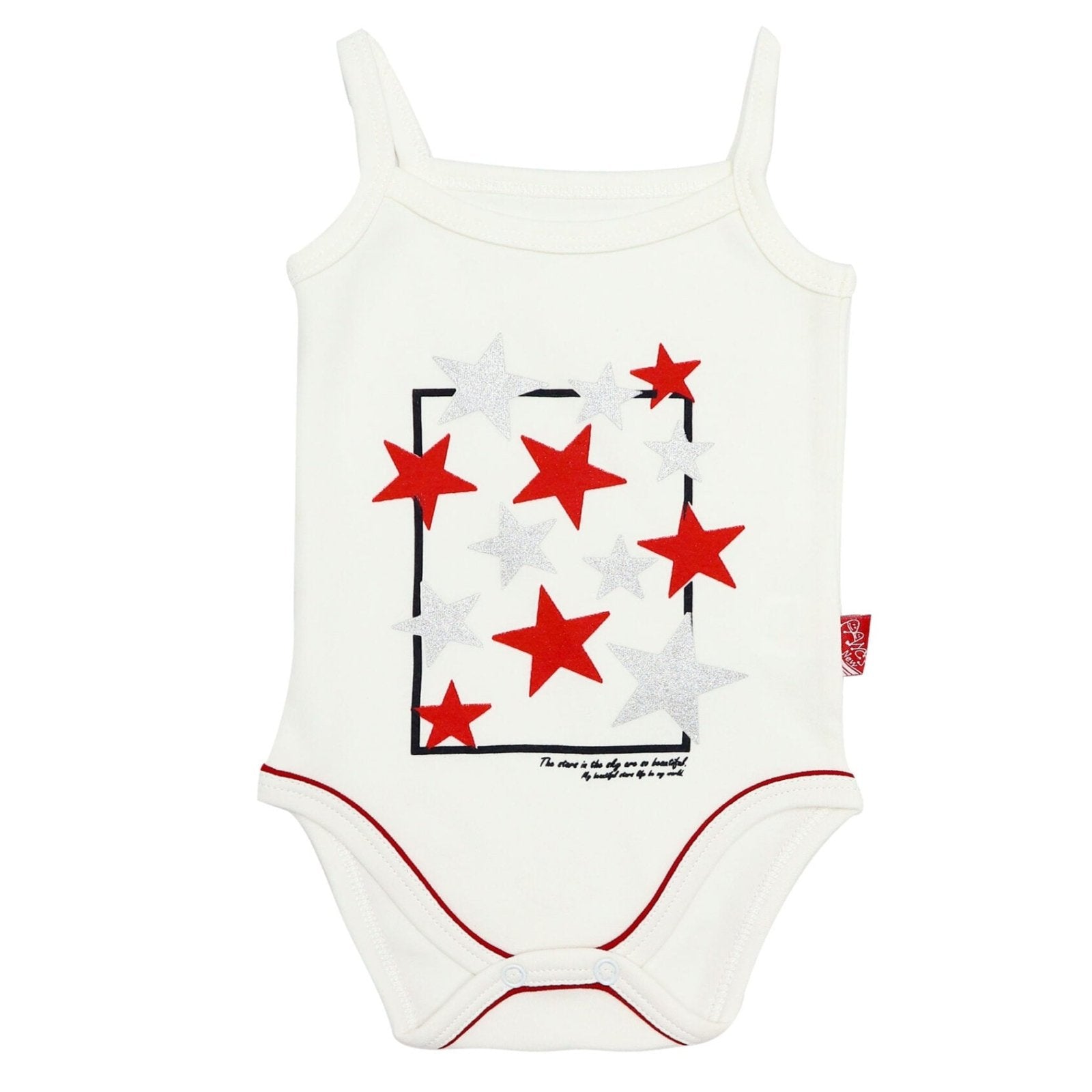 Baby Bodysuit Star Print Red - Zubaidas Mothershop