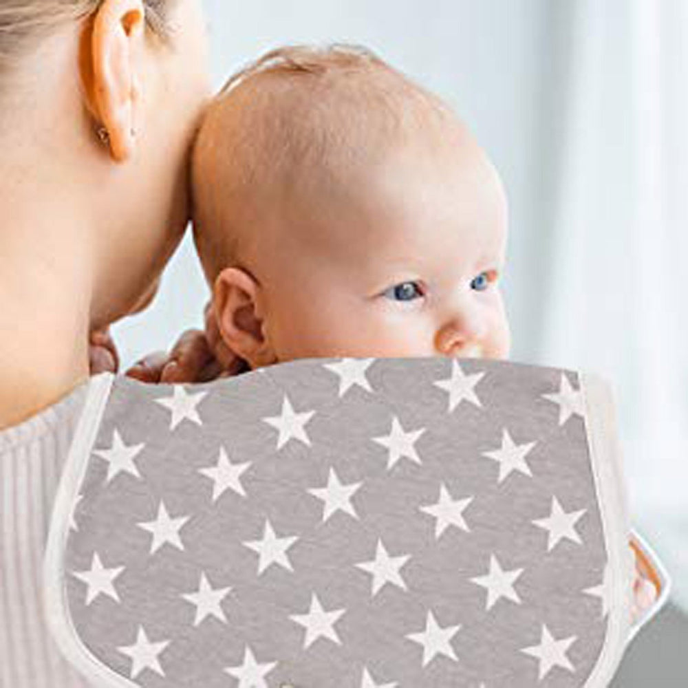 Baby Burp Cloth 2 Pcs Cloud Print | Little Darling - Zubaidas Mothershop