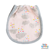 Baby Burp Cloth 2 Pcs Cloud Print | Little Darling - Zubaidas Mothershop