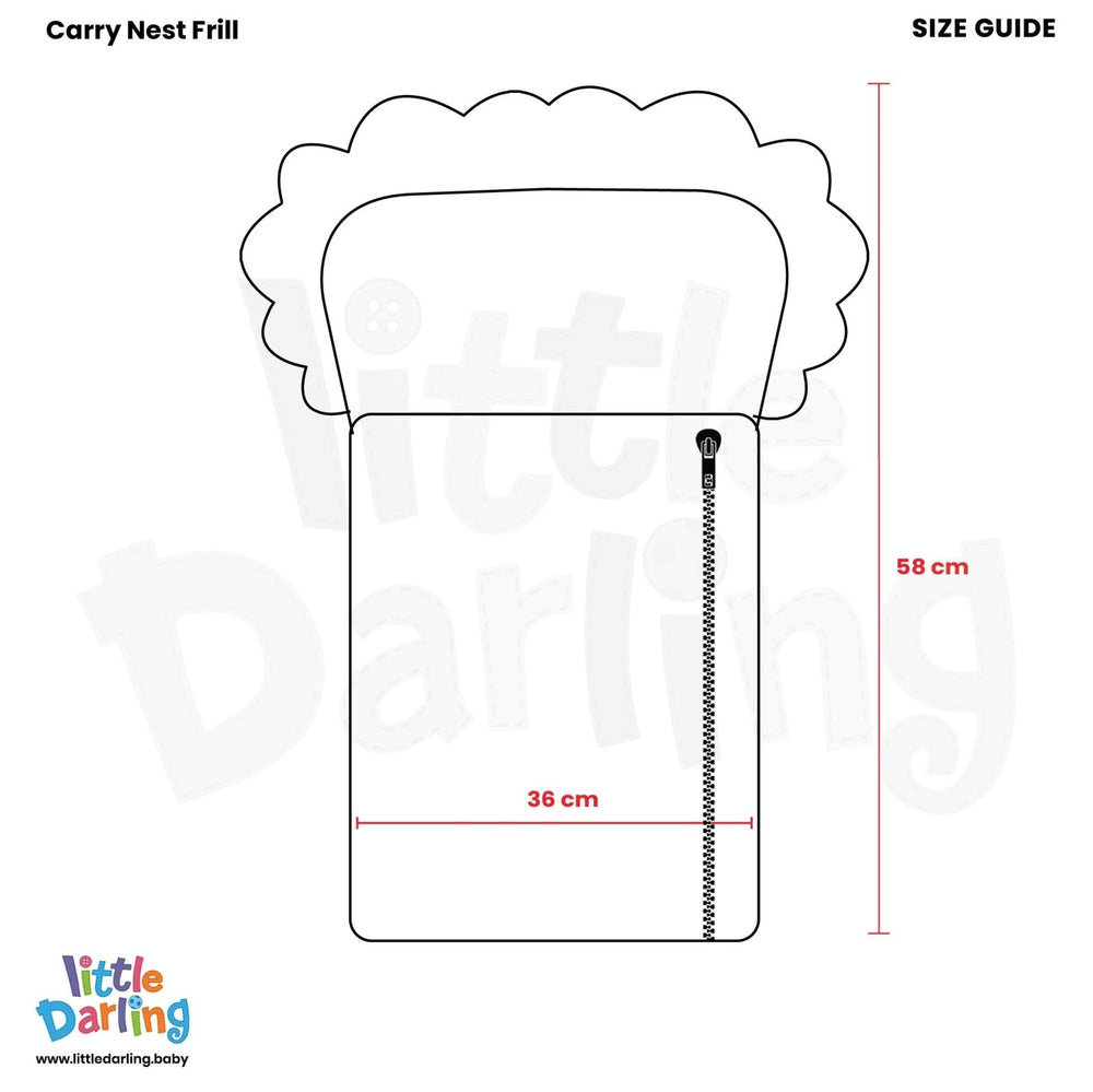 Baby Carry nest Frill I Love Dad | Little Darling - Zubaidas Mothershop