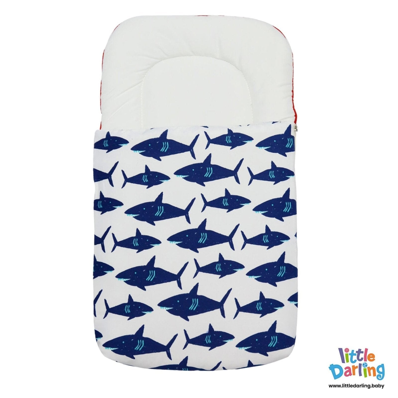 Baby Carry Nest Shark Print by Little Darling