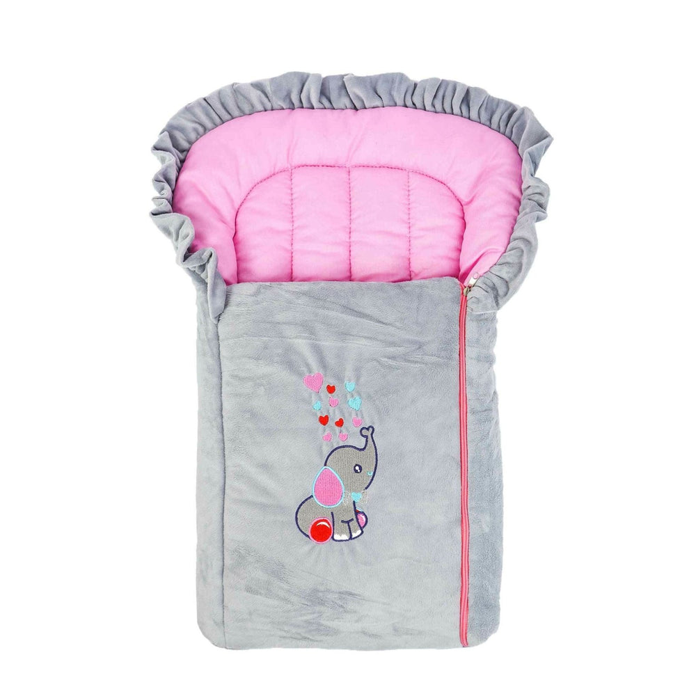 Baby Carry Nest Velvet Grey | Little Darling - Zubaidas Mothershop