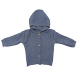 Baby Hooded Woolen Suit Navy Blue | Little Darling - Zubaidas Mothershop