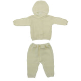 Baby Hooded Woolen Suit Off White | Little Darling - Zubaidas Mothershop