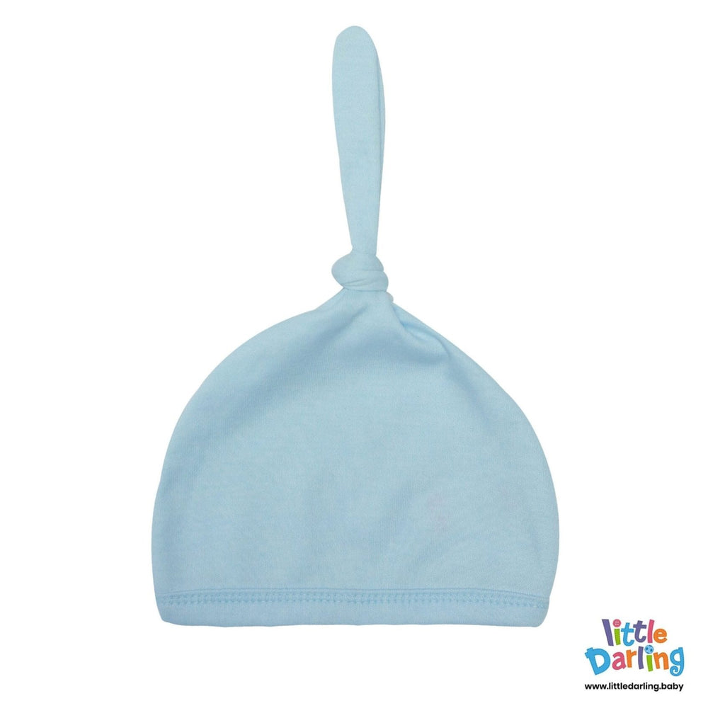 Baby Knotted Cap Sky Blue | Little Darling - Zubaidas Mothershop