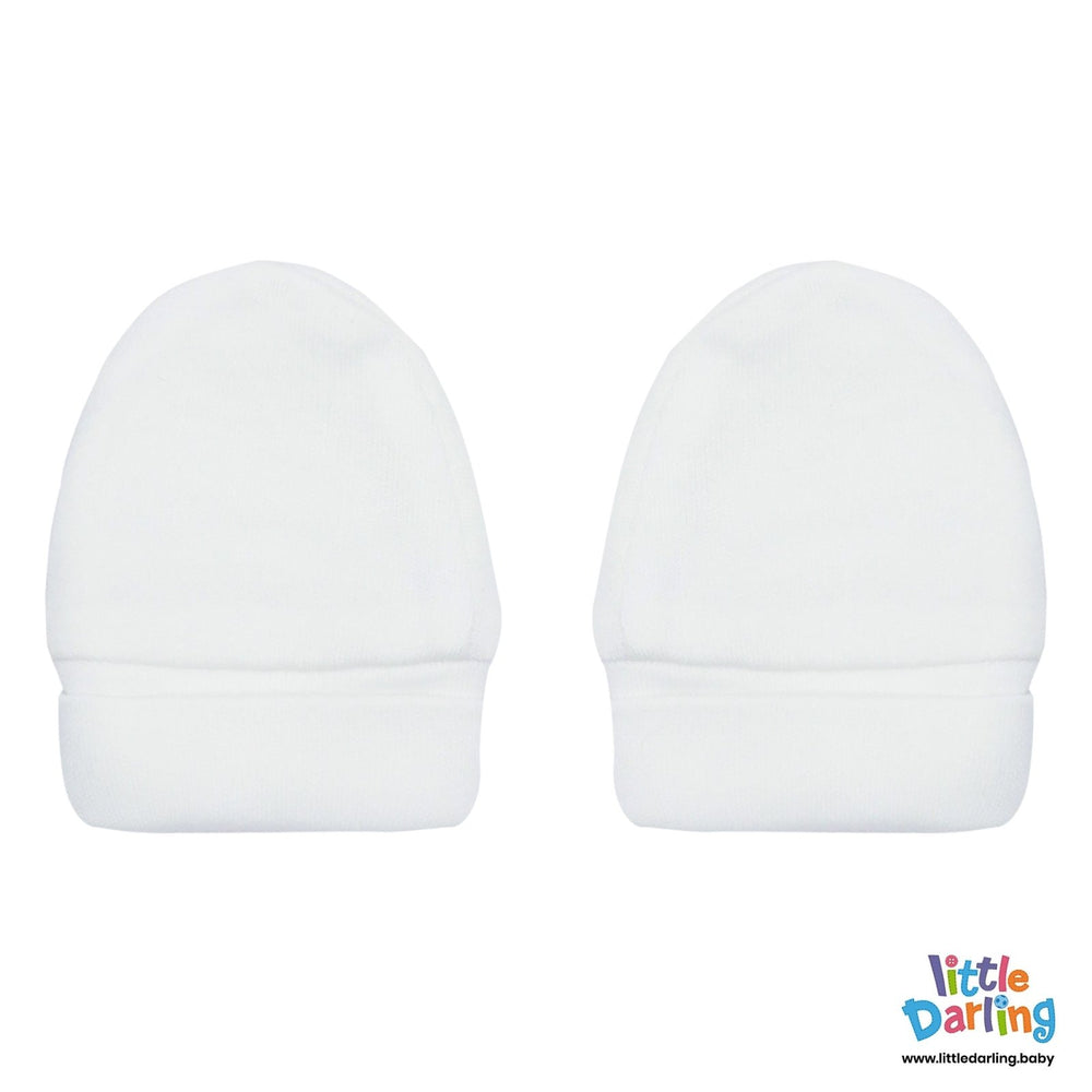 Baby Mittens Pair Pk Of 2 car print | Little Darling - Zubaidas Mothershop