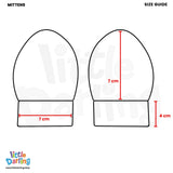 Baby Mittens Pair Pk Of 2 Gray Color | Little Darling - Zubaidas Mothershop