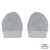 Baby Mittens Pair Pk Of 2 Grey Color | Little Darling - Zubaidas Mothershop