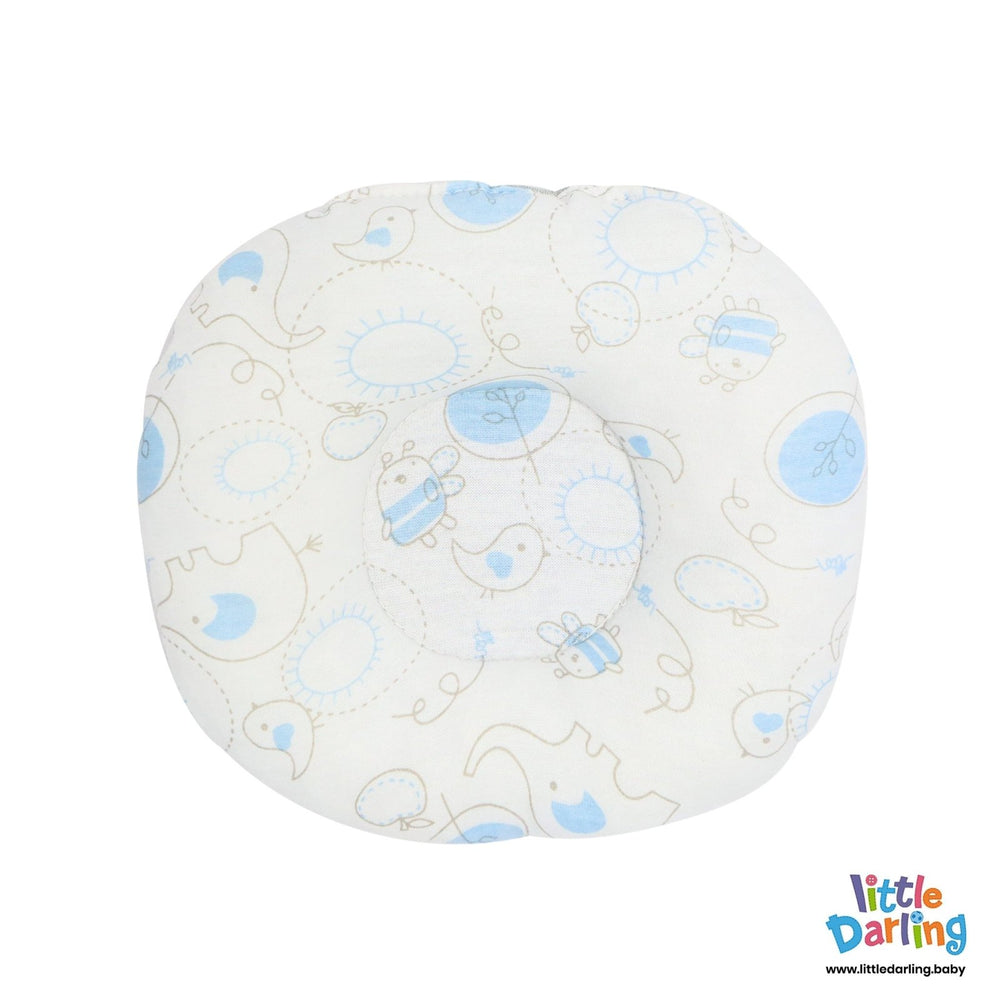 Baby Net Gadda Set 2 Pcs Bird & Bee Print | Little Darling - Zubaidas Mothershop