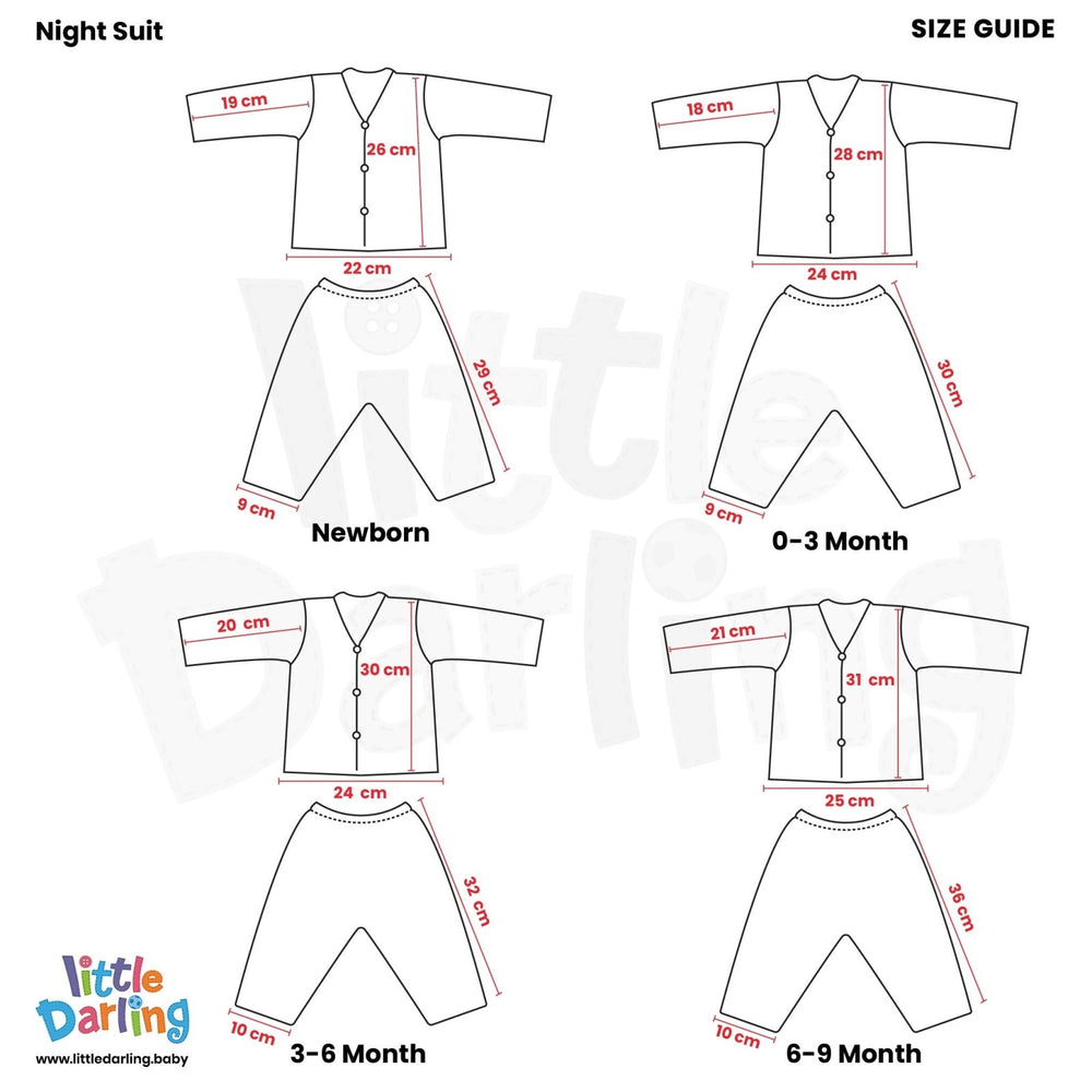 Baby Night Suit I Love Mummy Daddy | Little Darling - Zubaidas Mothershop