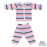 Baby Night Suit Multi Color Stripes | Little Darling - Zubaidas Mothershop