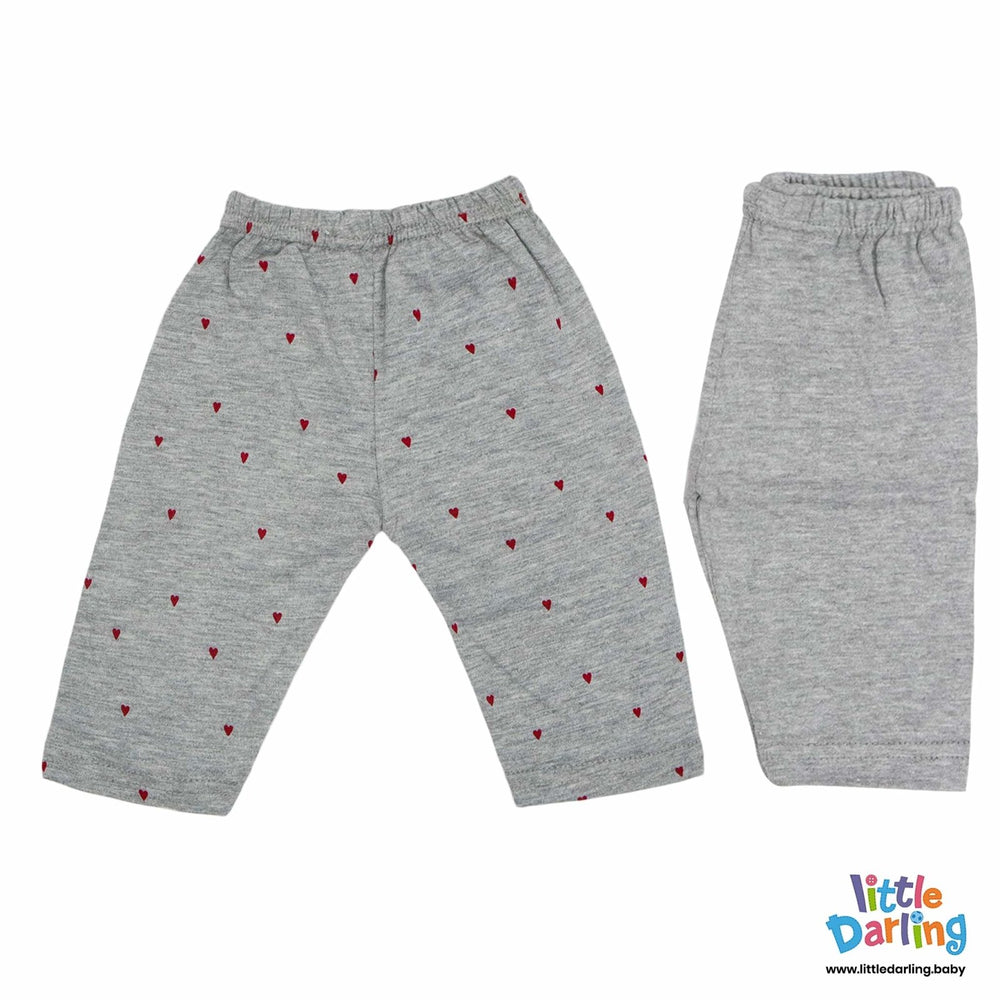 Baby Pajama Set Red Heart Print | Little Darling - Zubaidas Mothershop