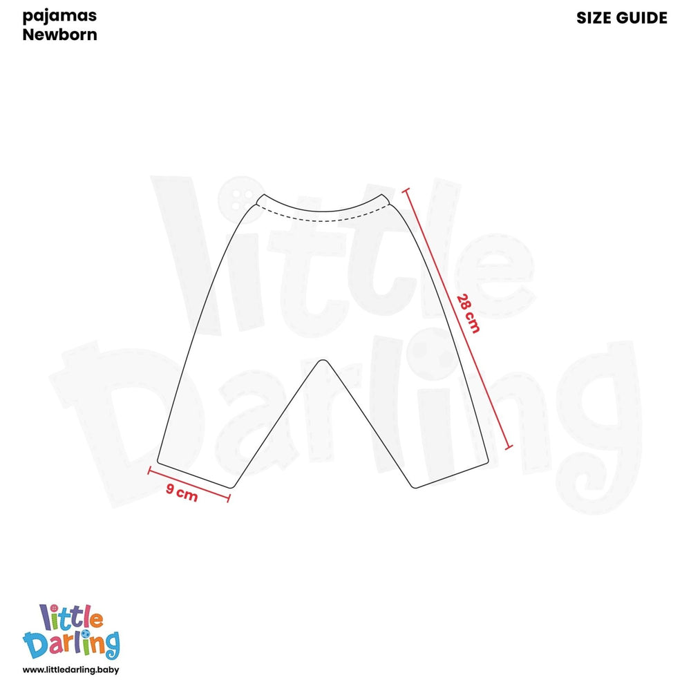 Baby Pajama Set Red Heart Print | Little Darling - Zubaidas Mothershop