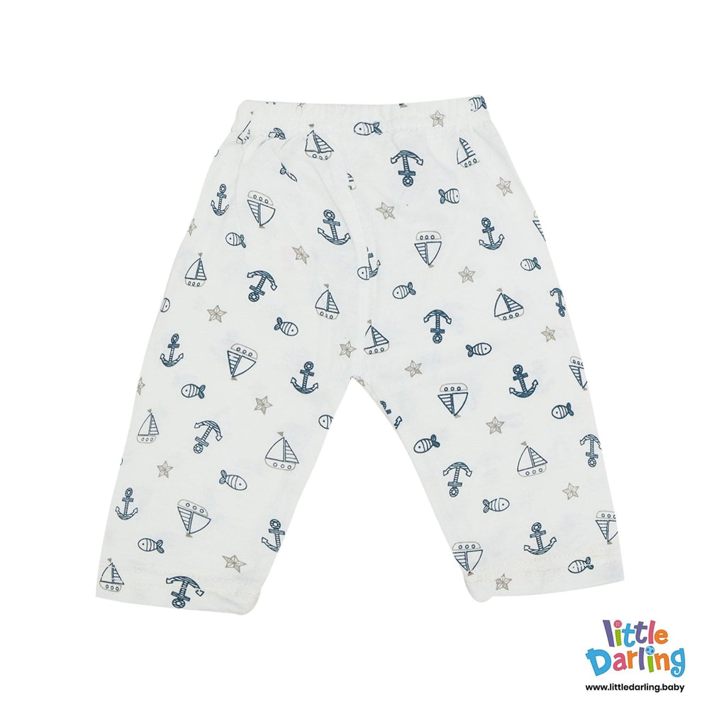 Baby Pajamas pk of 2 Anchor Print | Little Darling - Zubaidas Mothershop