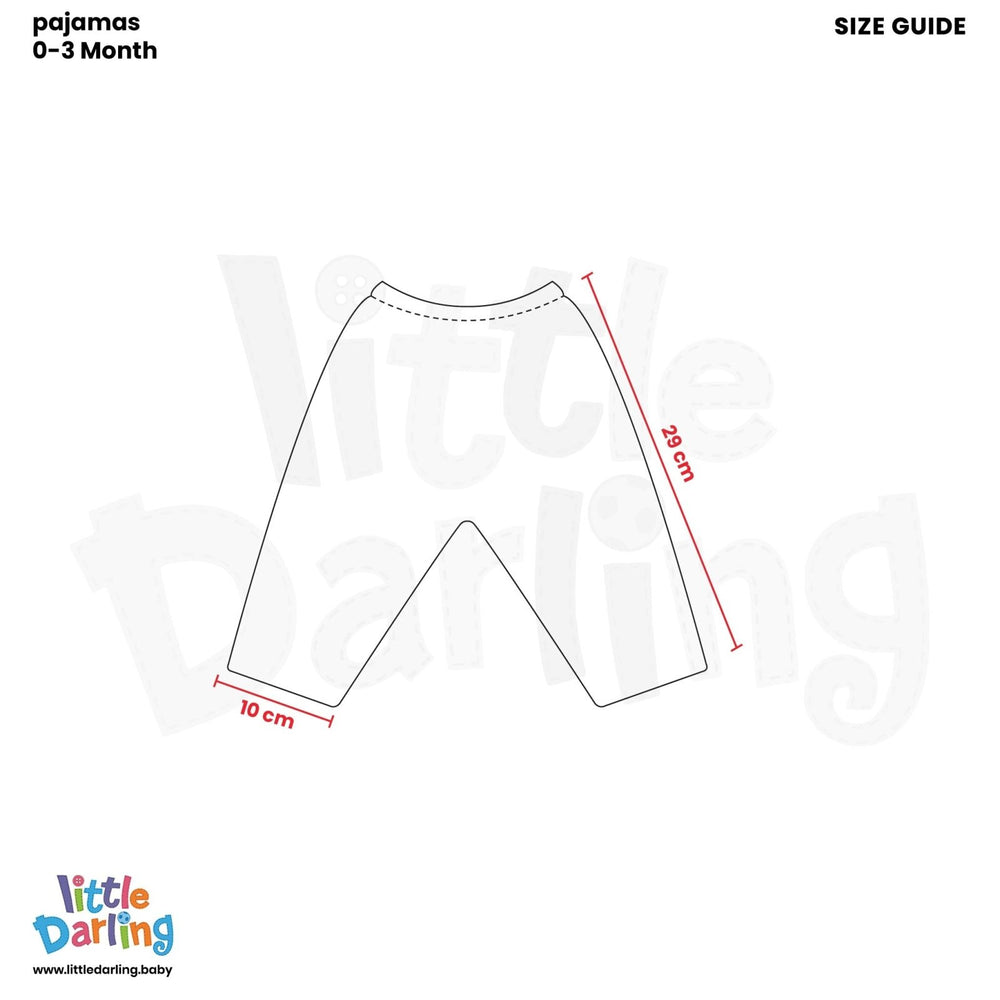 Baby Pajamas pk of 2 Pink Color | Little Darling - Zubaidas Mothershop