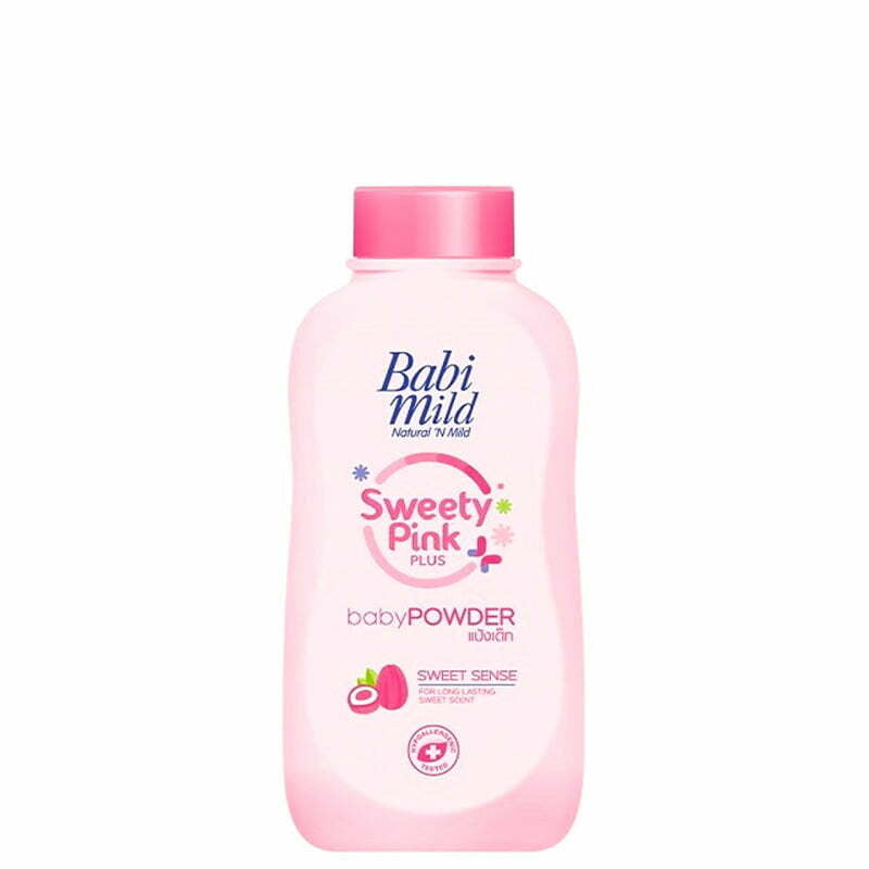 Baby Powder Sweety Pink Plus 180g by Babi Mild