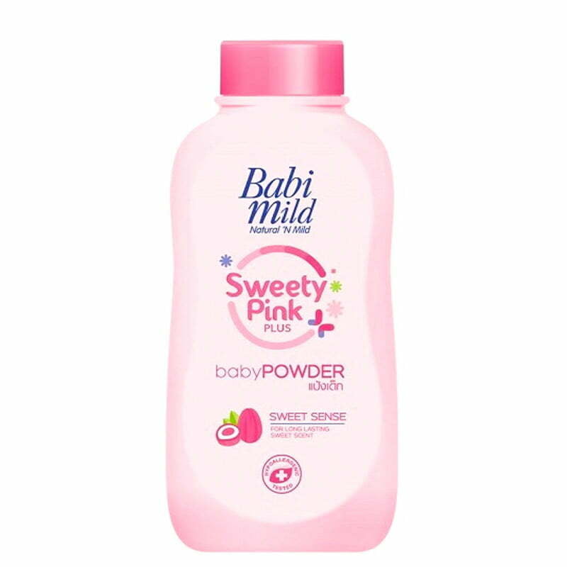 Baby Powder Sweety Pink Plus 380g by Babi mild
