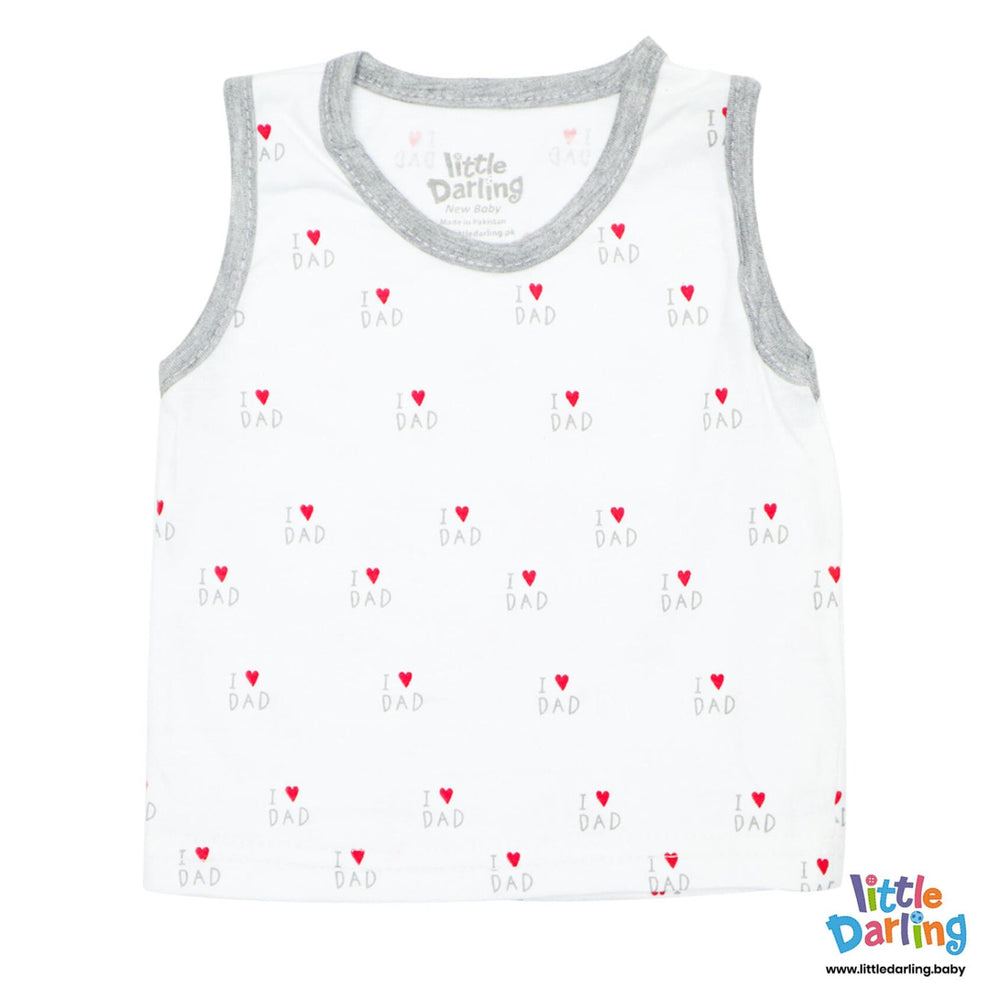 Baby Sando Suit I Love Dad | Little Darling - Zubaidas Mothershop