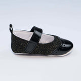 Baby Shoes Black Color With Glitter | Baby Pattini - Zubaidas Mothershop