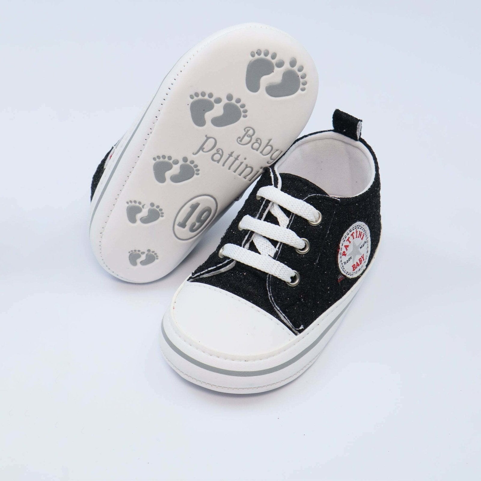 Baby Shoes Black & White by Baby Pattini