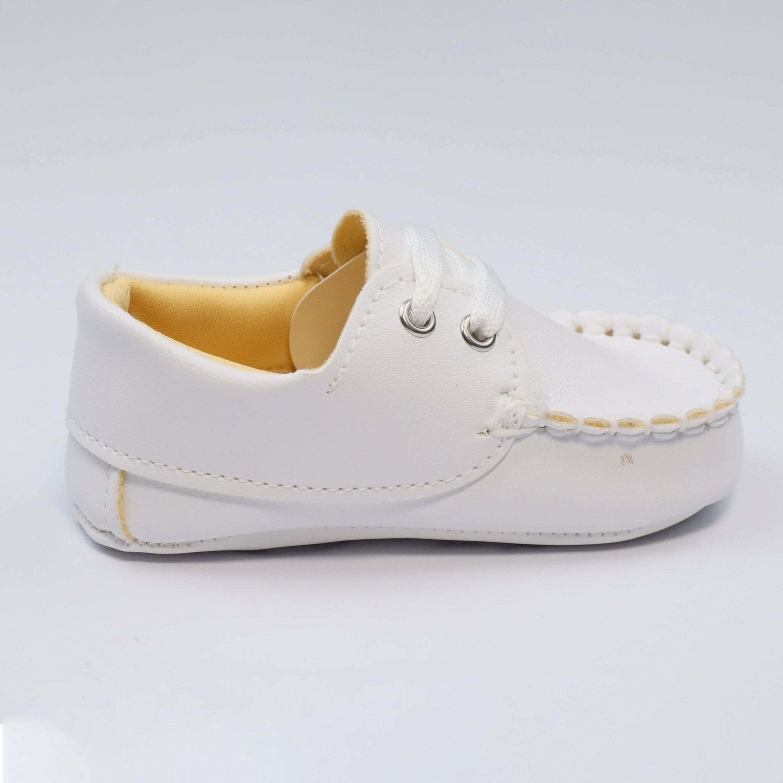 Baby Shoes Casual White With Laces by Baby Pattini