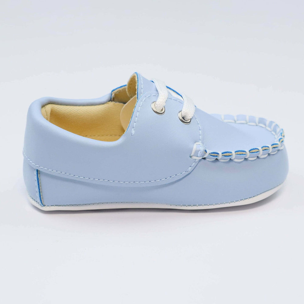 Baby Shoes Light Blue Color With White Laces | Baby Pattini - Zubaidas Mothershop
