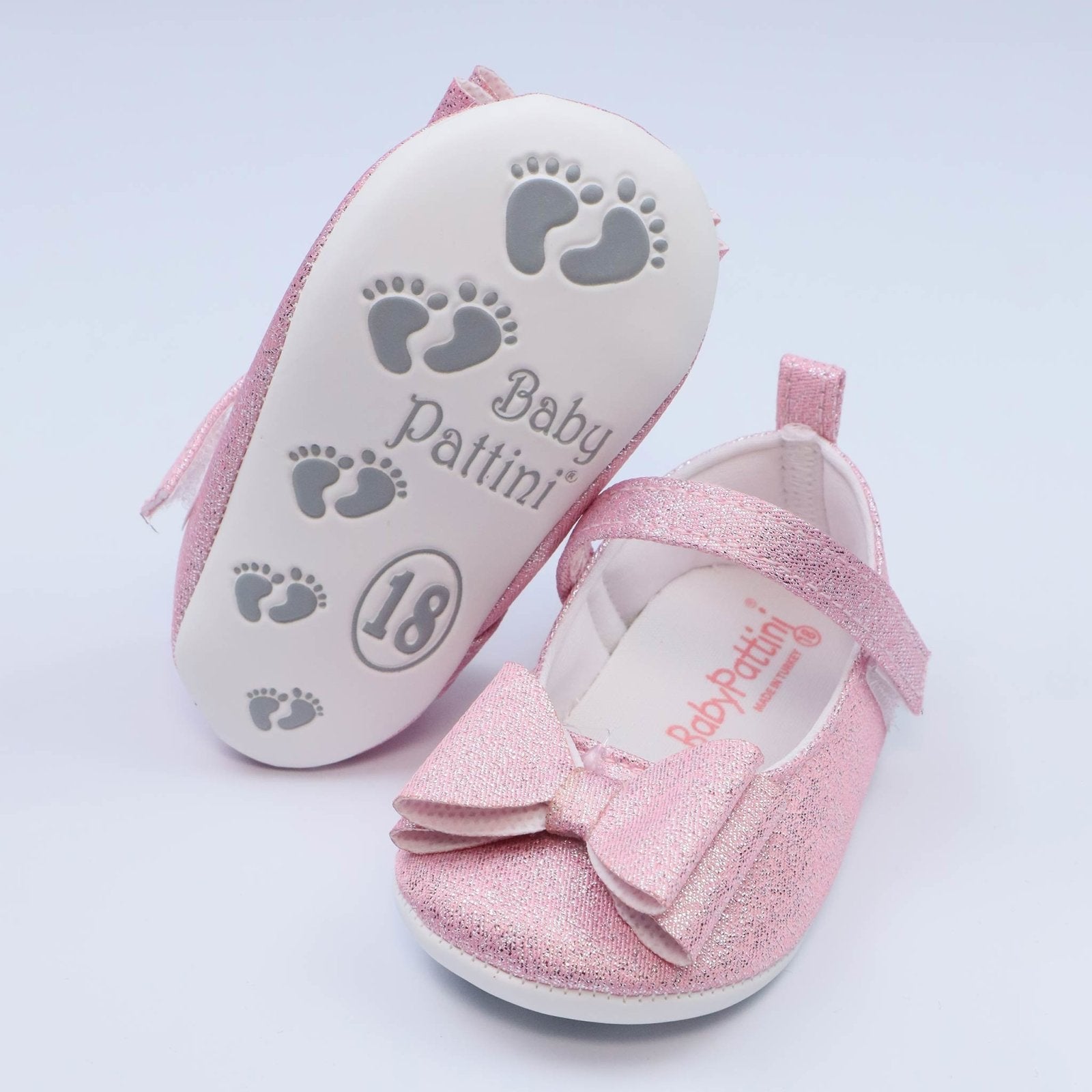 Baby Shoes Pink Glitter | Baby Pattini - Zubaidas Mothershop