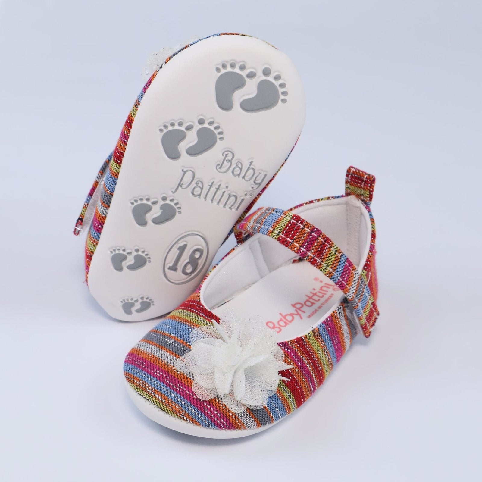 Baby Shoes Red Lining Print | Baby Pattini - Zubaidas Mothershop