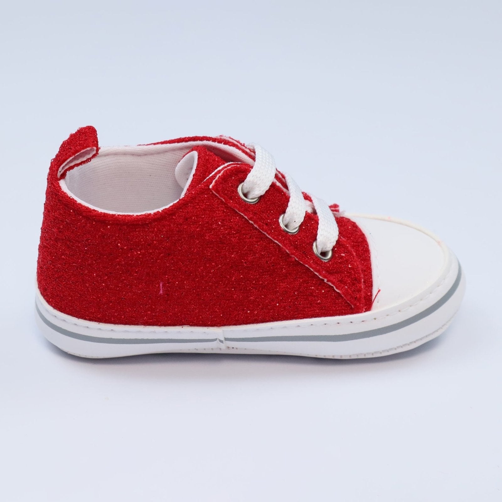 Baby Shoes Red & White by Baby Pattini