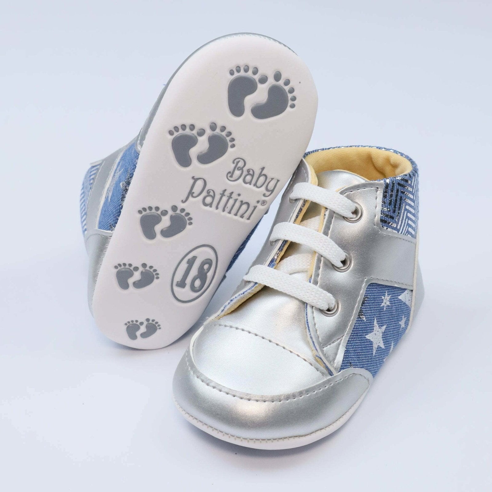 Baby Shoes Shining Color With Stars | Baby Pattini - Zubaidas Mothershop