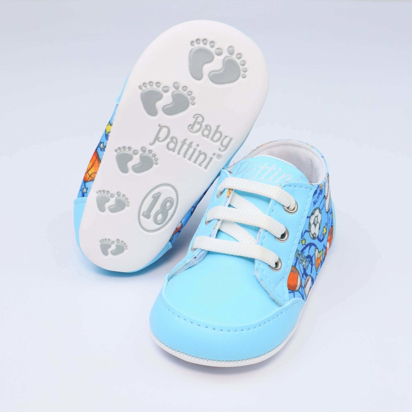 Baby Shoes Sports Print | Baby Pattini - Zubaidas Mothershop