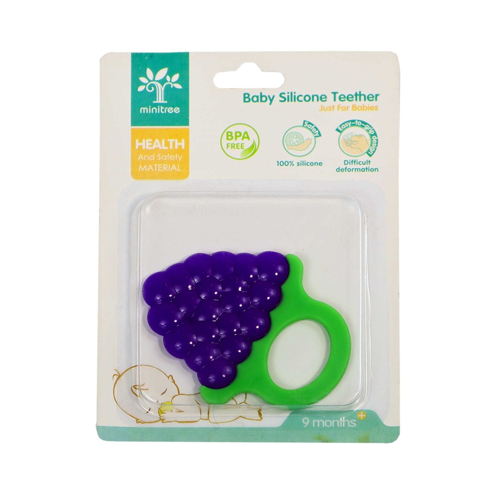 Baby Silicone Teether Graps Shaped | Minitree - Zubaidas Mothershop